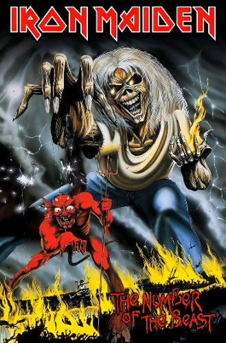 Poster Iron maiden/The number